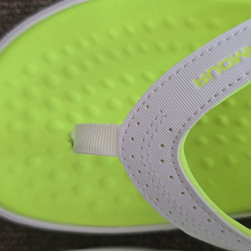 UNDER ARMOUR BRAND WOMEN'S FLORESCENT YELLOW FLIP-FLOPS SANDALS SIZE 6 - Picture 6 of 16
